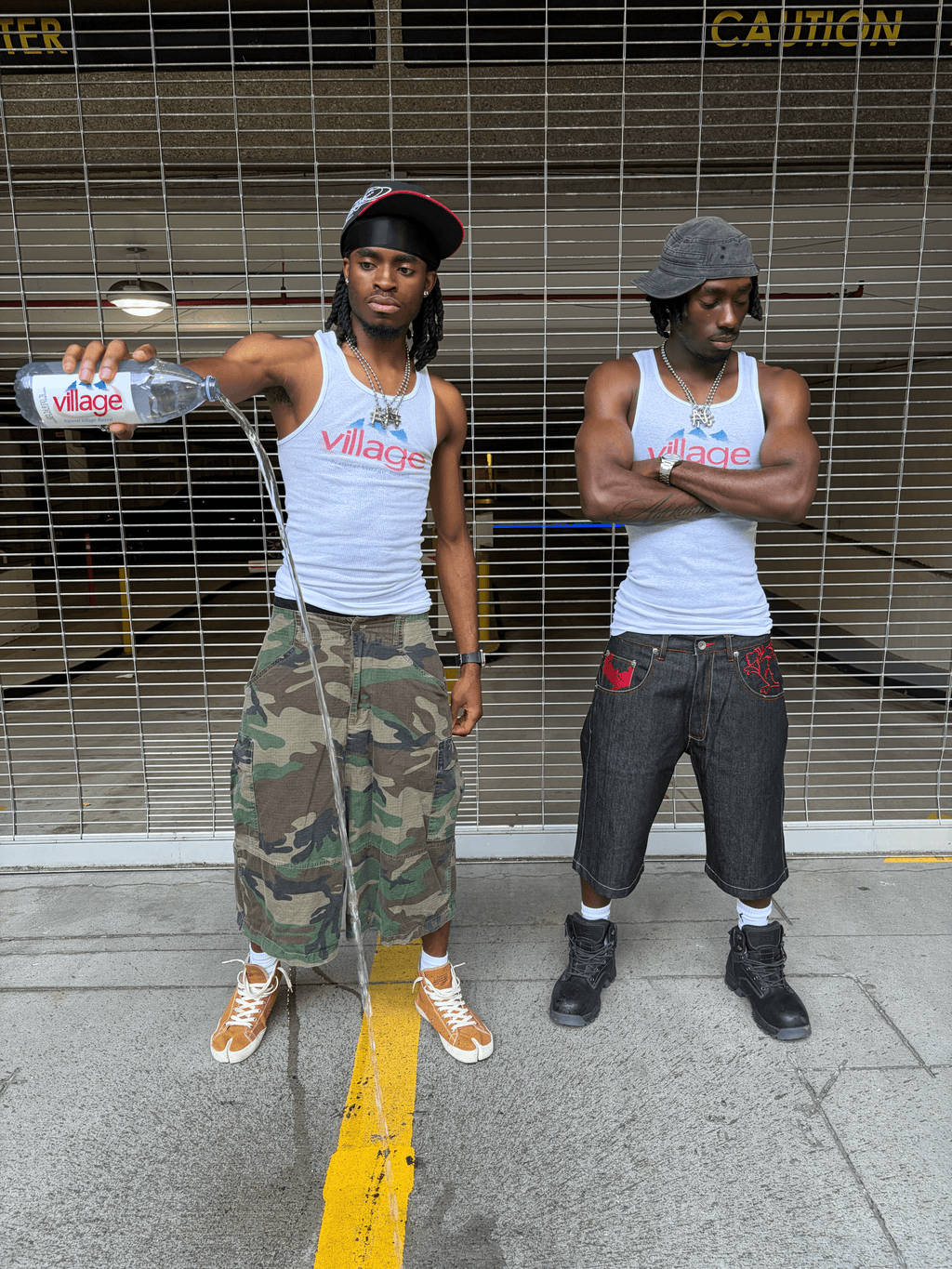EVIAN RIBBED TANK 'WHITE'