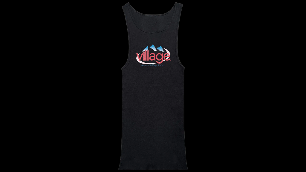 EVIAN RIBBED DRESS 'BLACK'