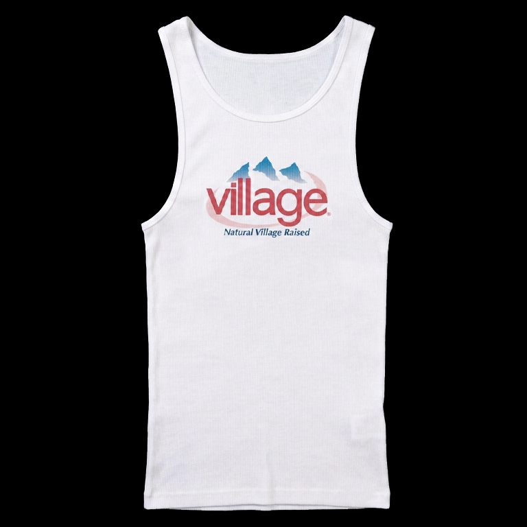 EVIAN RIBBED TANK 'WHITE'